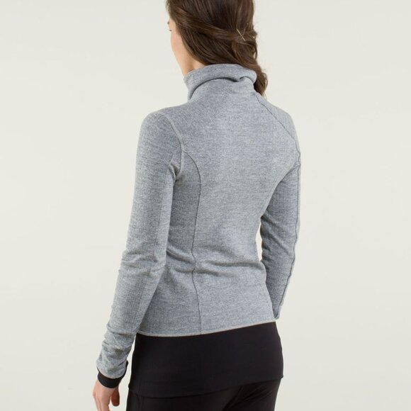 LIKE NEW Lululemon Define Nice Asana Herringbone Tweed Jacket size 4 Coat LOLE - Picture 12 of 15